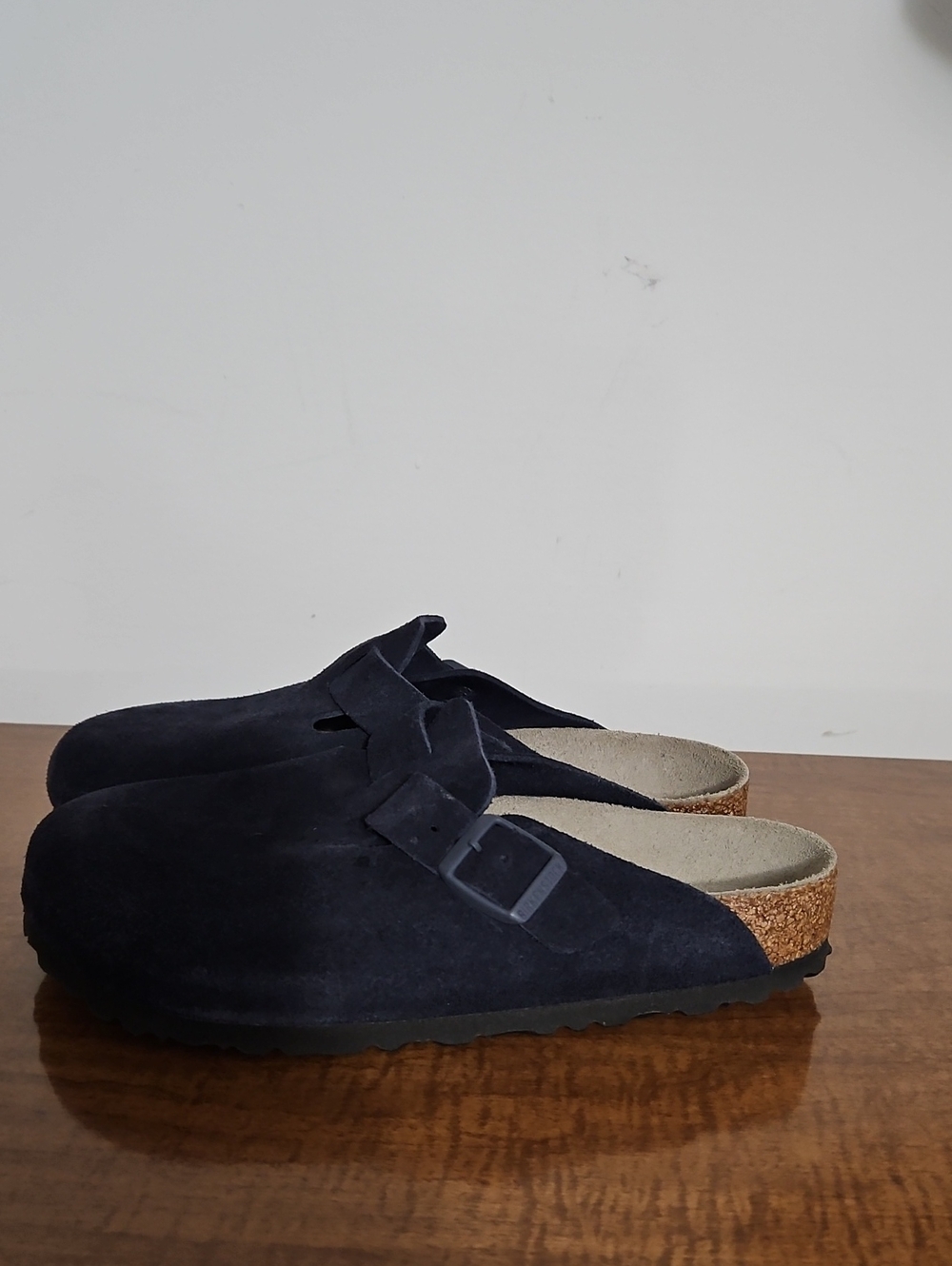 NWT Birkenstock Boston Suede Leather Clog Size 38 Regular/Wide - Picture 2 of 7